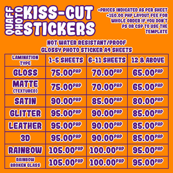 QUAFF PHOTO STICKER KC