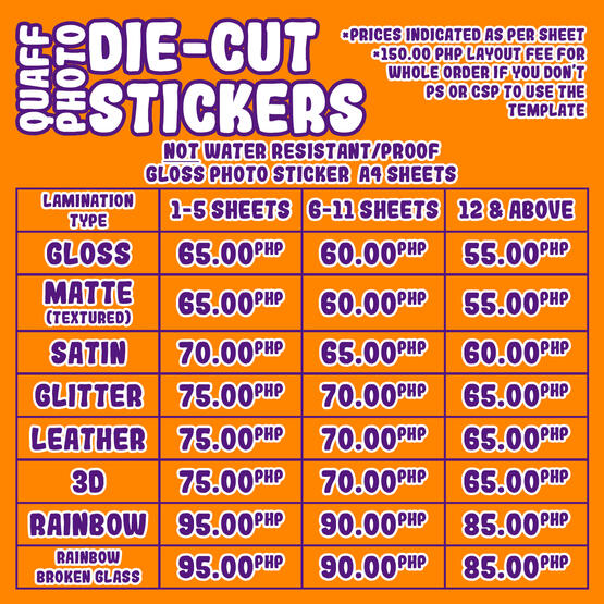 QUAFF PHOTO STICKER DC